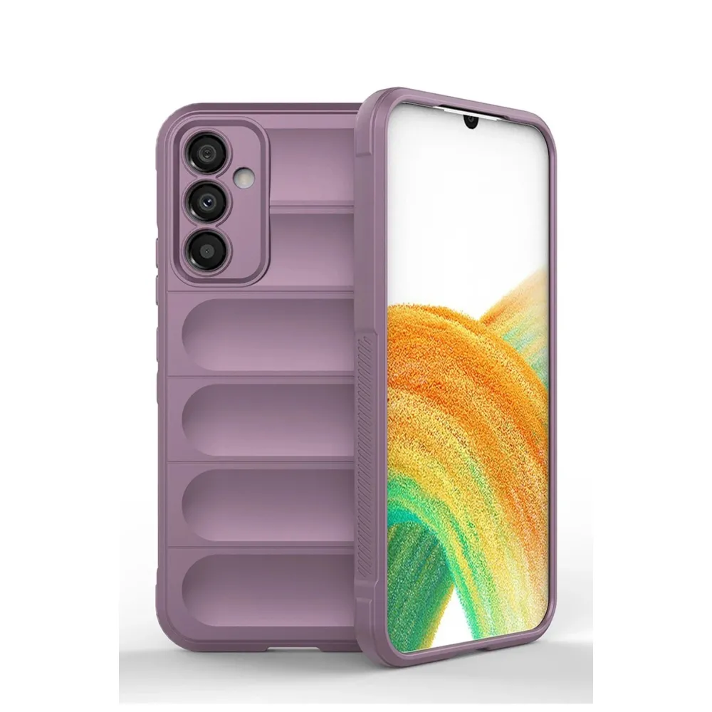 Newface Samsung Galaxy M14 5G Kılıf Optimum Silikon - Mor