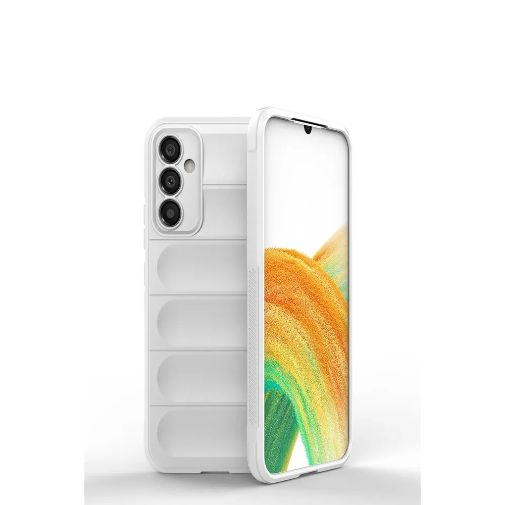Newface Samsung Galaxy M34 5G Kılıf Optimum Silikon - Krem