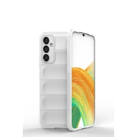 Newface Samsung Galaxy M34 5G Kılıf Optimum Silikon - Krem