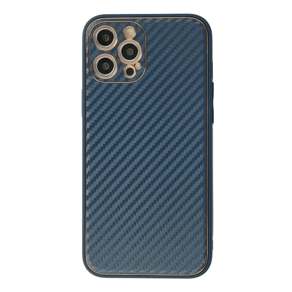 Newface Iphone 12 Pro Kılıf Coco Karbon Silikon - Mavi