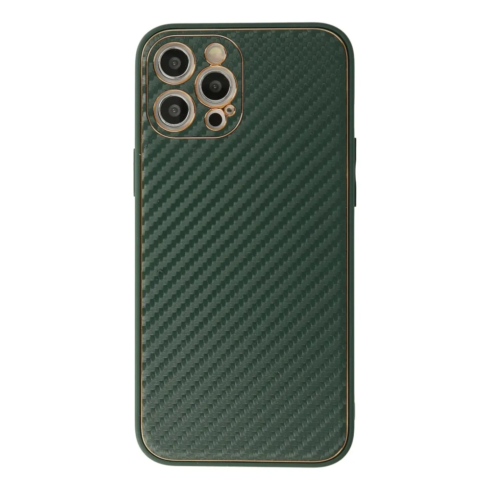 Newface Iphone 12 Pro Max Kılıf Coco Karbon Silikon - Yeşil