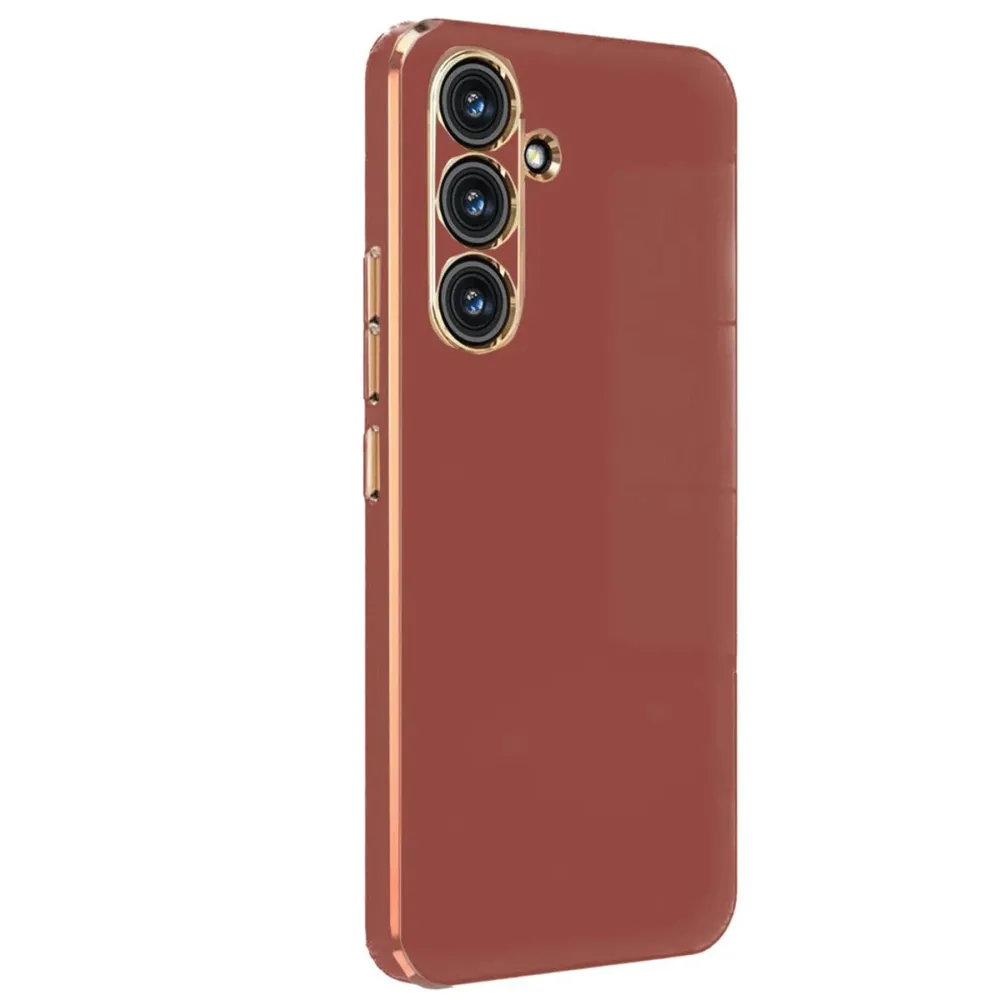 Newface Samsung Galaxy M34 5G Kılıf Volet Silikon - Kırmızı