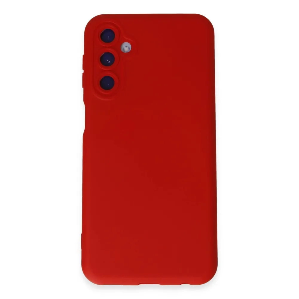 Newface Samsung Galaxy M34 5G Kılıf Nano Içi Kadife Silikon - Kırmızı