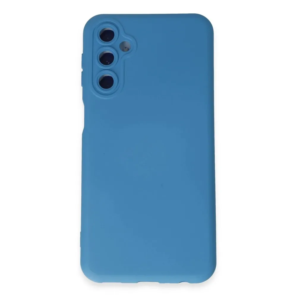 Newface Samsung Galaxy M34 5G Kılıf Nano içi Kadife Silikon - Mavi