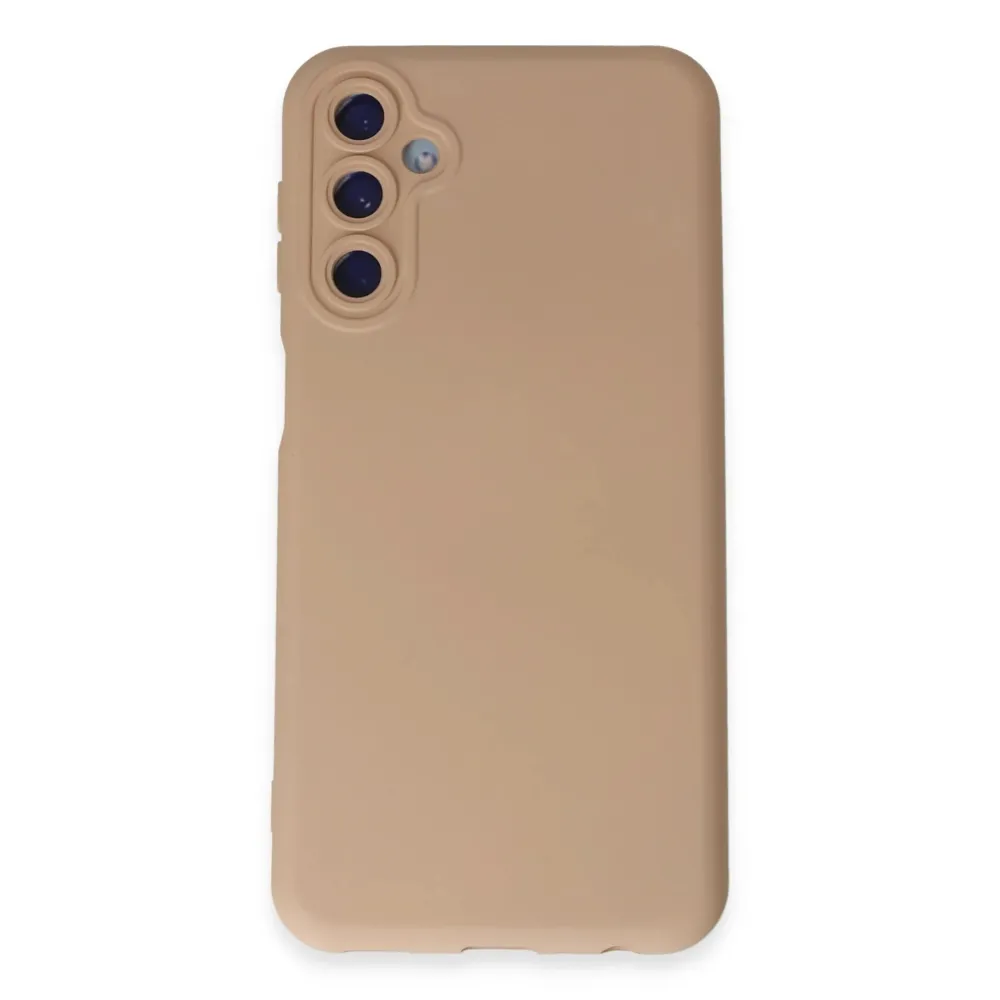 Newface Samsung Galaxy M34 5G Kılıf Nano Içi Kadife Silikon - Pudra