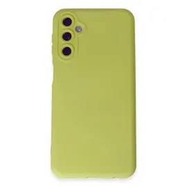 Newface Samsung Galaxy M14 5G Kılıf Nano Içi Kadife Silikon - Sarı