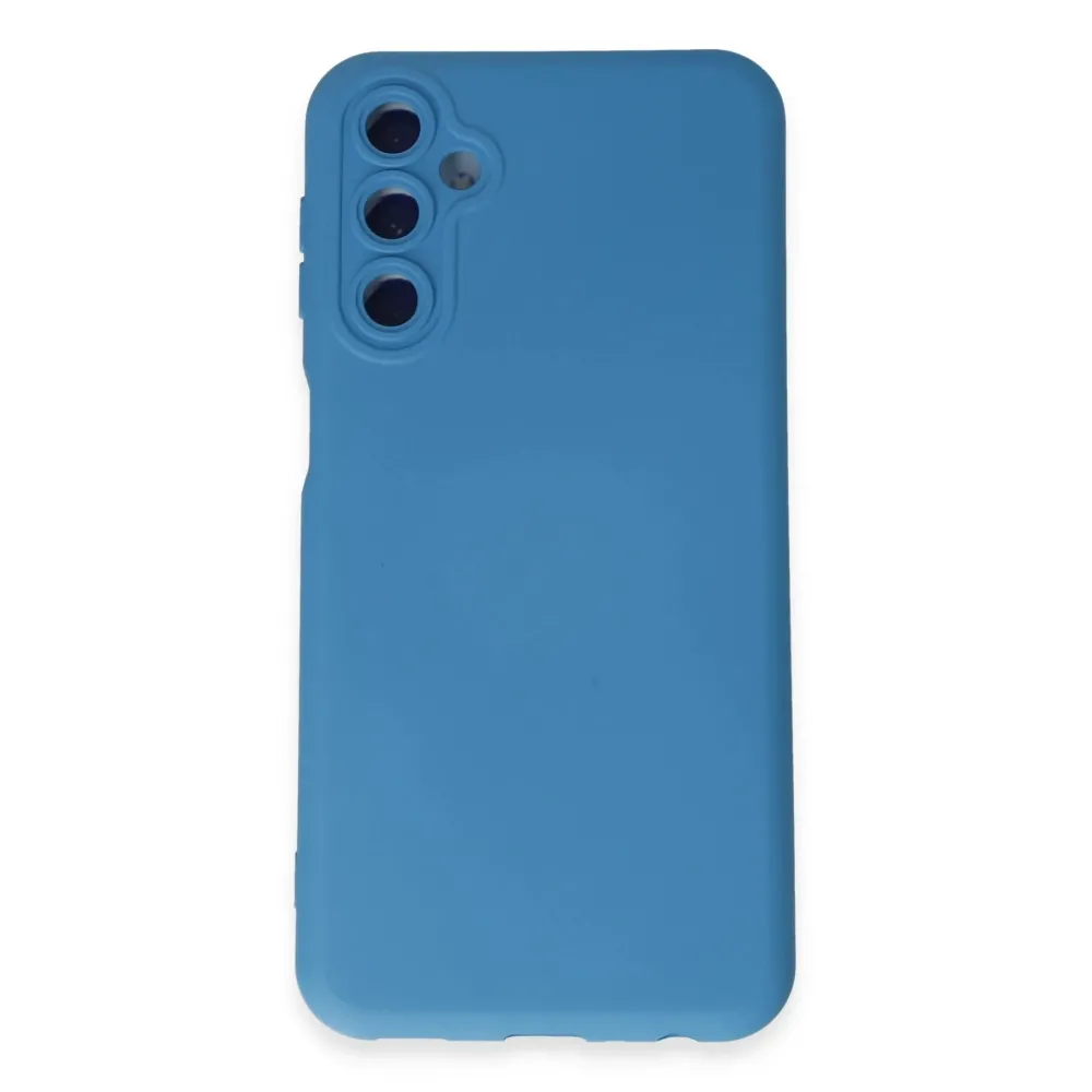 Newface Samsung Galaxy M14 5G Kılıf Nano Içi Kadife Silikon - Mavi