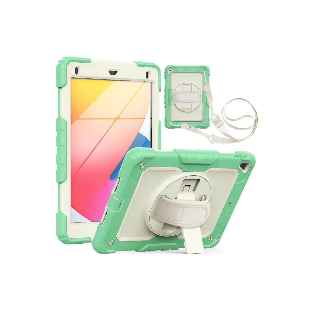 Newface Ipad 5 Air 9.7 Kılıf Strap New Tablet Kapak - Yeşil