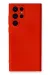 Newface Samsung Galaxy S23 Ultra Kılıf Nano Içi Kadife Silikon - Kırmızı