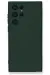 Newface Samsung Galaxy S23 Ultra Kılıf Nano Içi Kadife Silikon - Koyu Yeşil