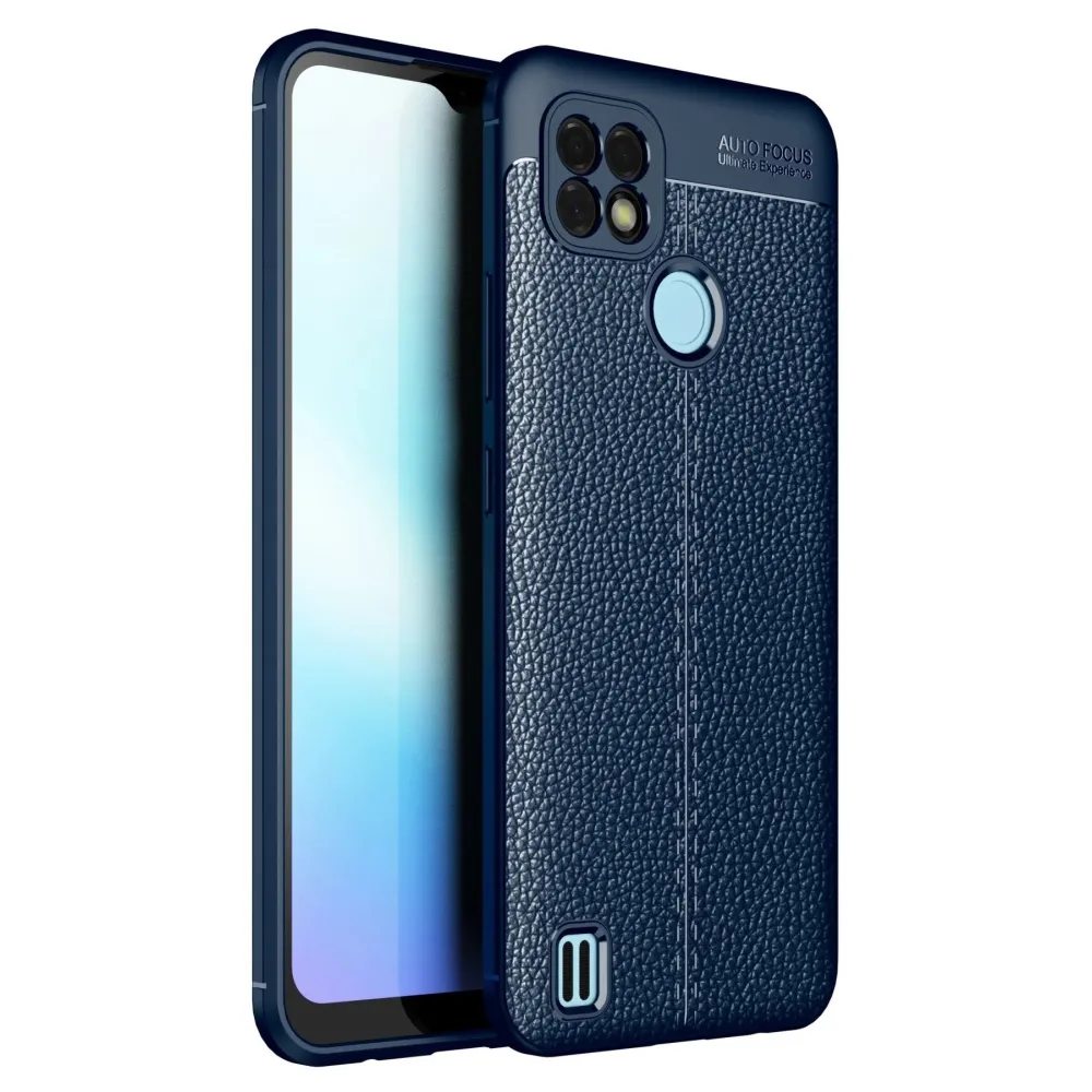 Newface Realme C25 Kılıf Auto Focus Kapak - Lacivert