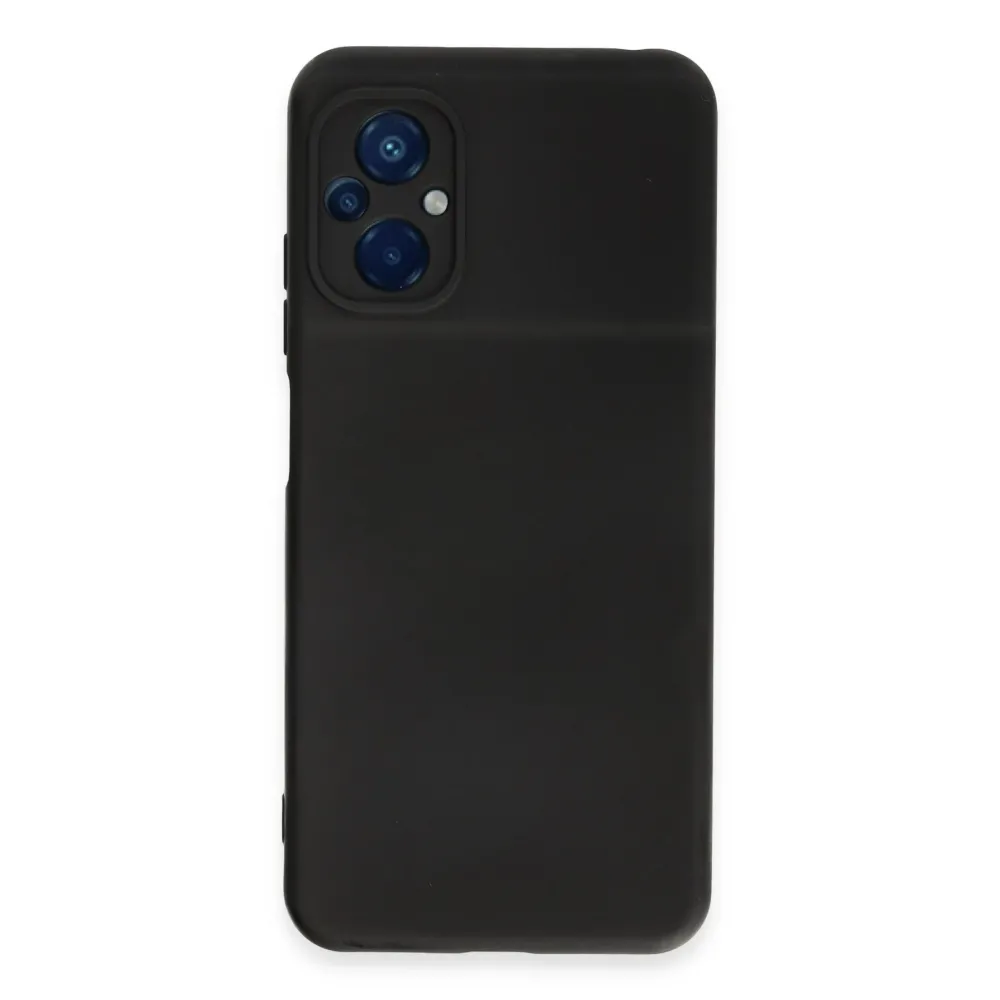 Newface Xiaomi Poco M5 Kılıf Nano Içi Kadife Silikon - Siyah