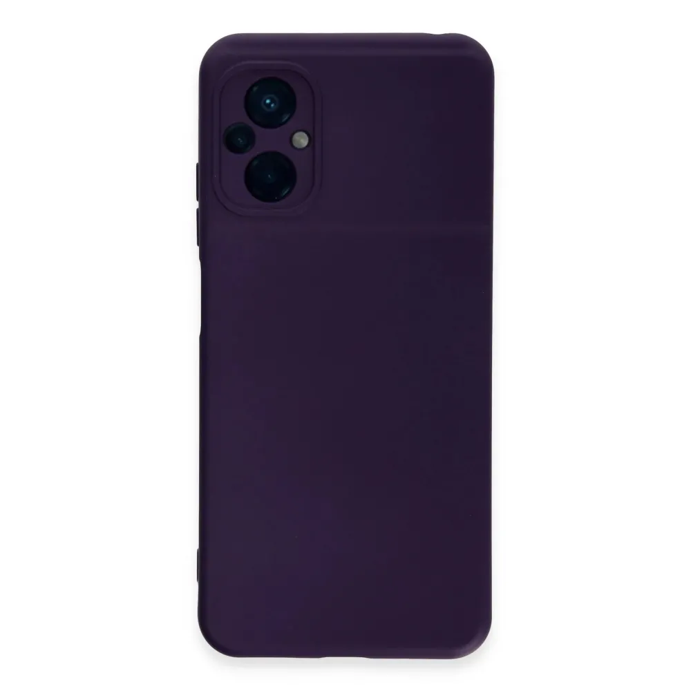 Newface Xiaomi Poco M5 Kılıf Nano Içi Kadife Silikon - Mor