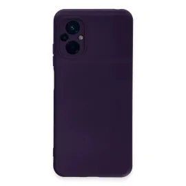 Newface Xiaomi Poco M5 Kılıf Nano Içi Kadife Silikon - Mor