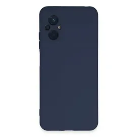 Newface Xiaomi Poco M5 Kılıf Nano Içi Kadife Silikon - Lacivert