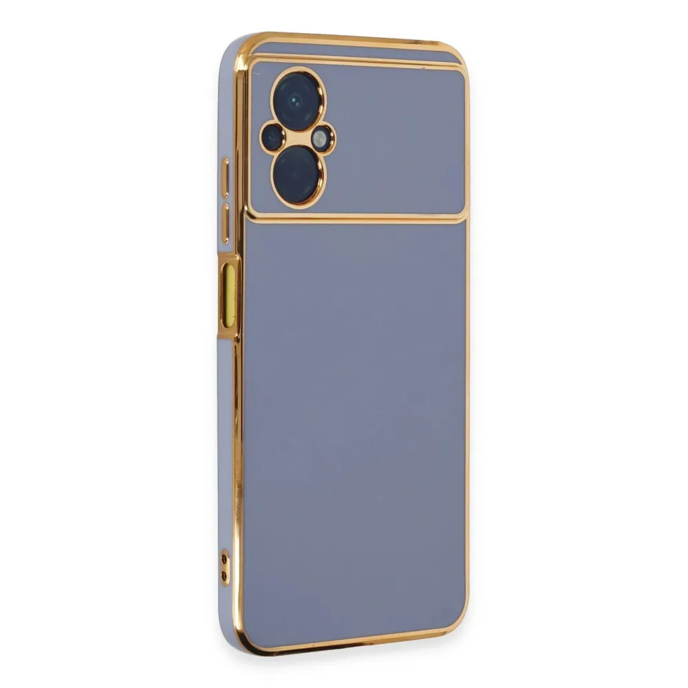 Newface Xiaomi Poco M5 Kılıf Volet Silikon - Mavi