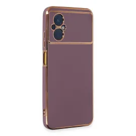 Newface Xiaomi Poco M5 Kılıf Volet Silikon - Mor