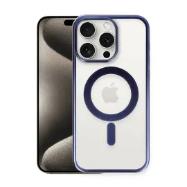 Newface Iphone 15 Pro Kılıf Erozi Magsafe Kapak - Lacivert