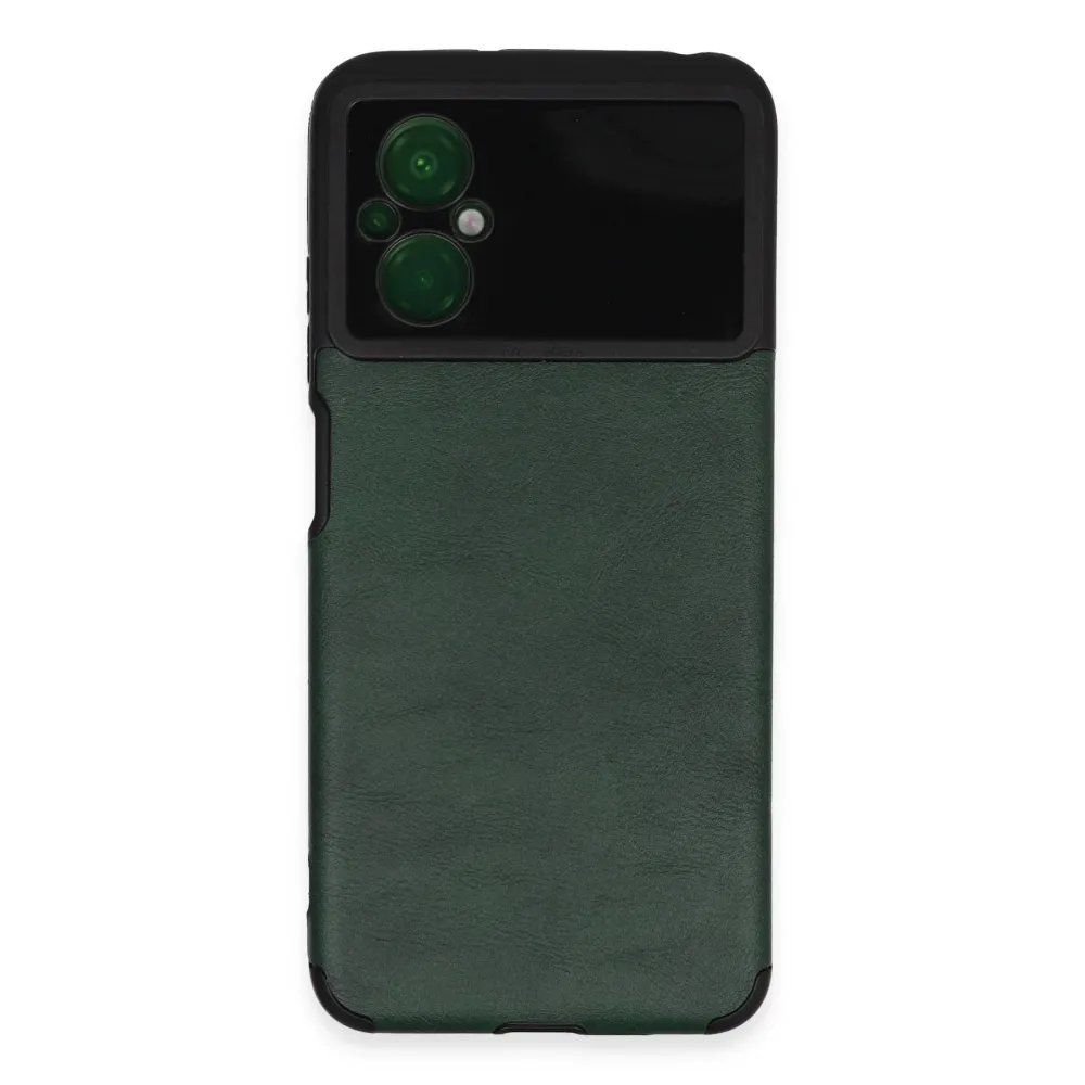 Newface Xiaomi Poco M5 Kılıf Loop Deri Silikon - Yeşil