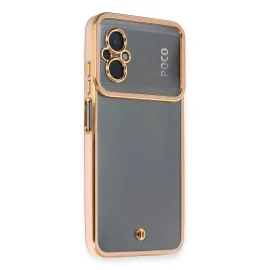 Newface Xiaomi Poco M5 Kılıf Liva Lens Silikon - Rose