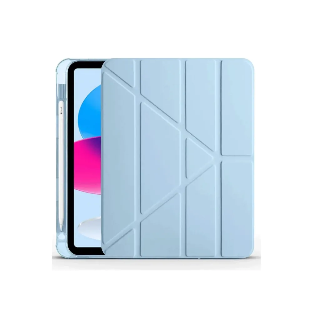 Newface Ipad 2022 10.9 (10.nesil) Kılıf Kalemlikli Mars Tablet Kılıfı - Mavi