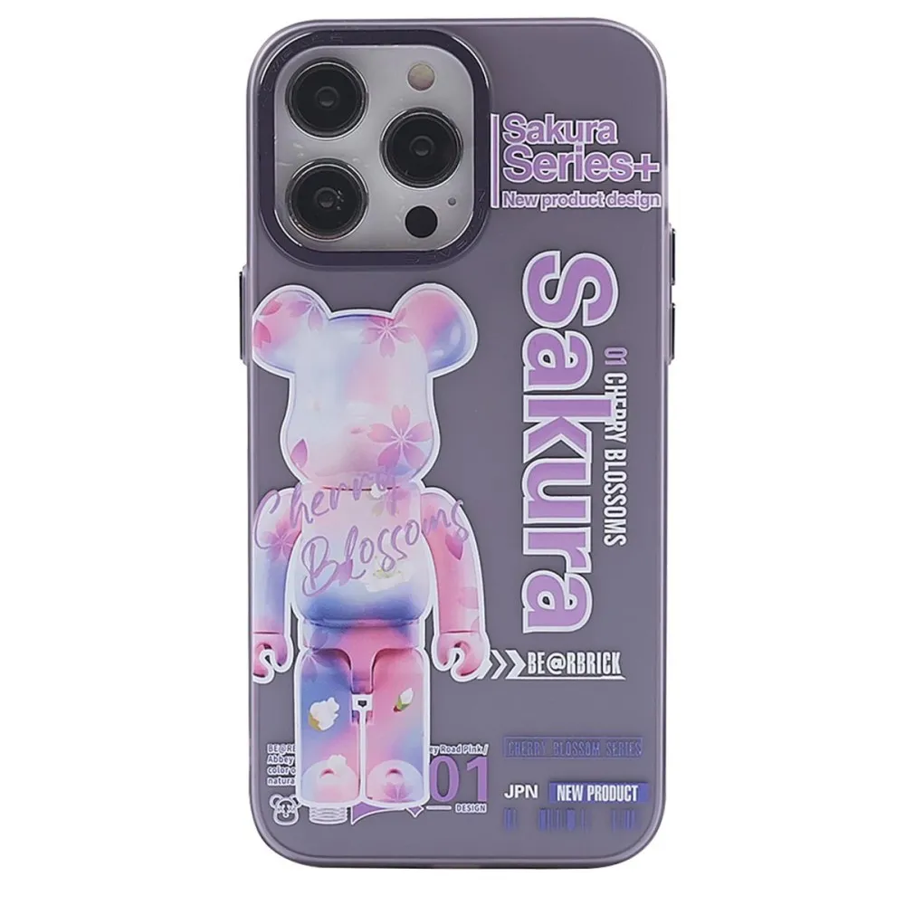Newface Iphone 14 Pro Max Kılıf Prada Desenli Kapak - Prada Mor - 1