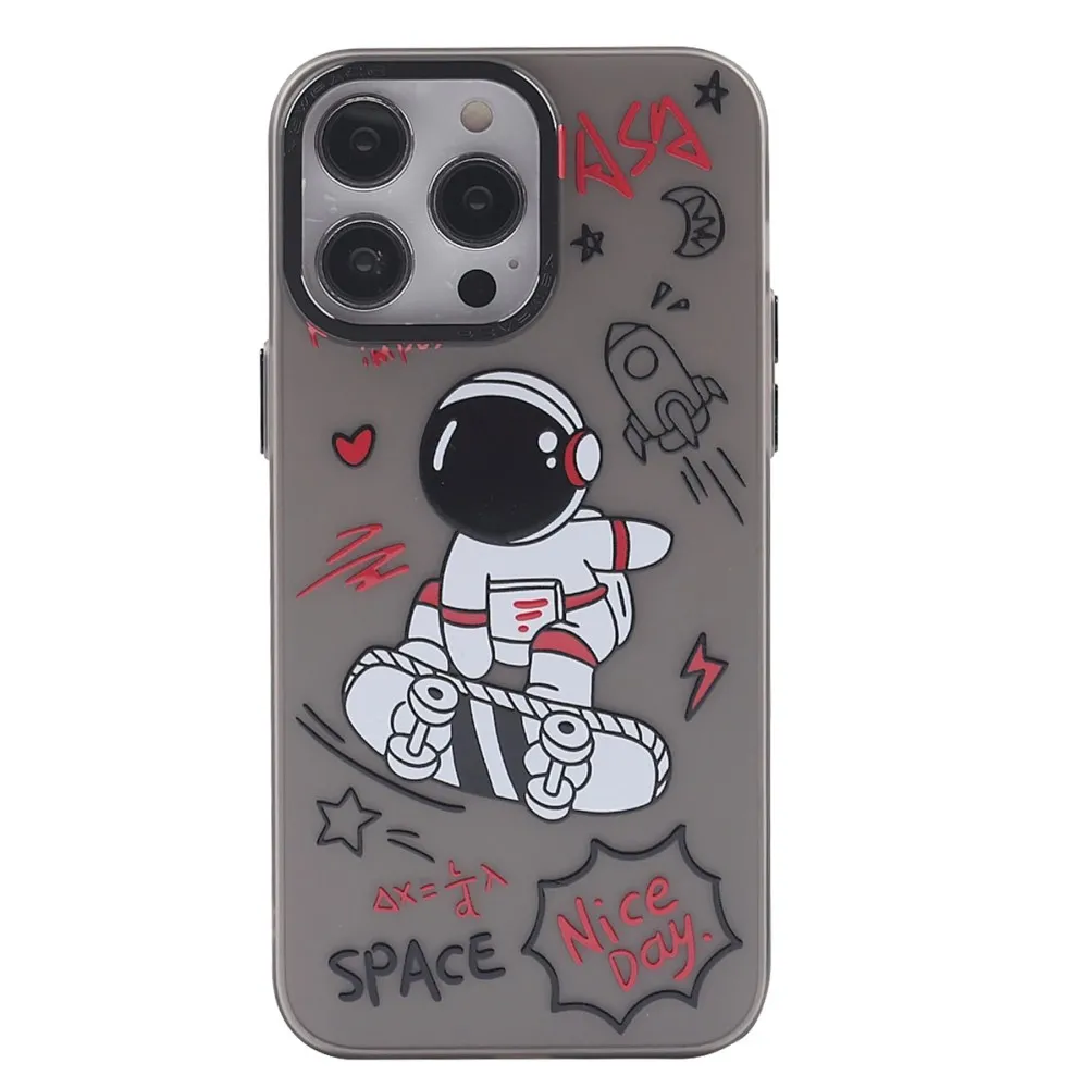 Newface Iphone 14 Pro Max Kılıf Prada Desenli Kapak - Prada Siyah - 1