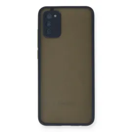 Newface Samsung Galaxy A03S Kılıf Montreal Silikon Kapak - Lacivert