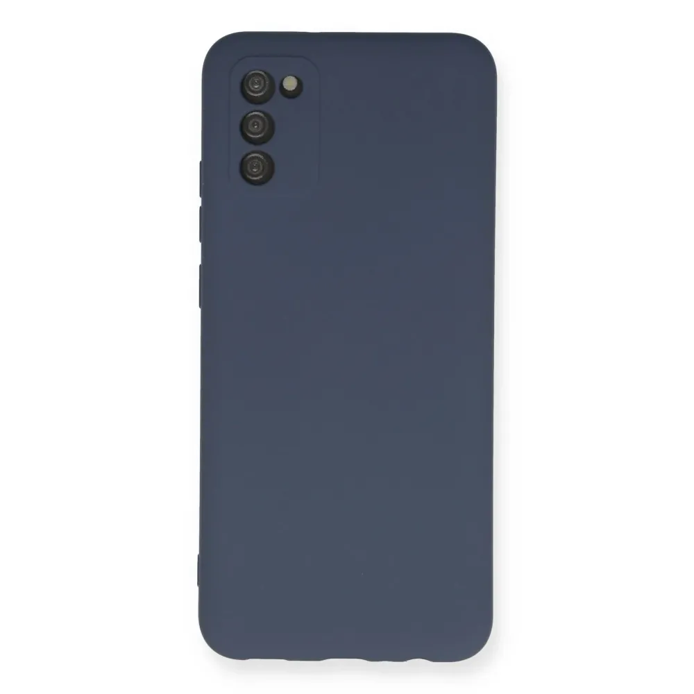 Newface Samsung Galaxy A03S Kılıf Nano Içi Kadife Silikon - Gri