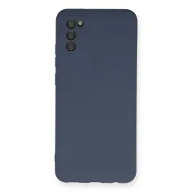 Newface Samsung Galaxy A03S Kılıf Nano Içi Kadife Silikon - Gri