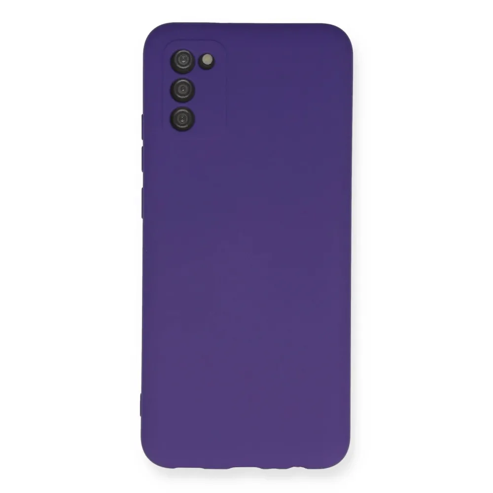 Newface Samsung Galaxy A03S Kılıf Nano Içi Kadife Silikon - Mor