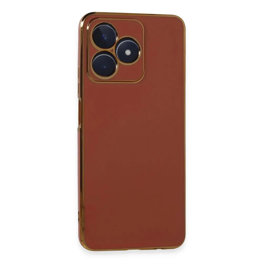 Newface Realme C53 Kılıf Volet Silikon - Kırmızı