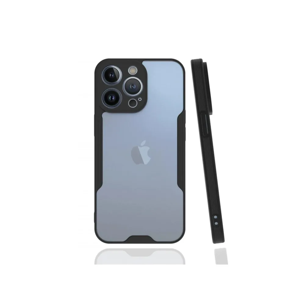Newface Iphone 13 Pro Kılıf Platin Silikon - Siyah