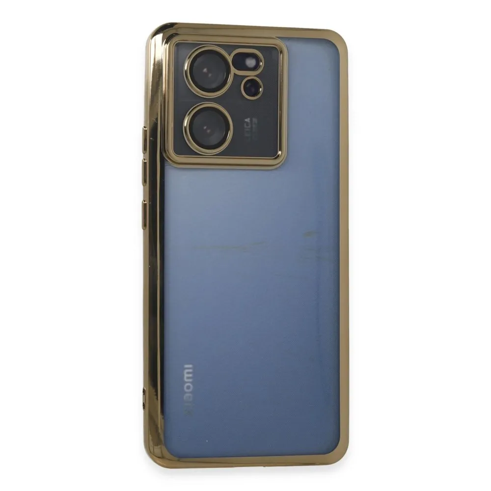Newface Xiaomi Mi 13T Kılıf Razer Lensli Silikon - Gold