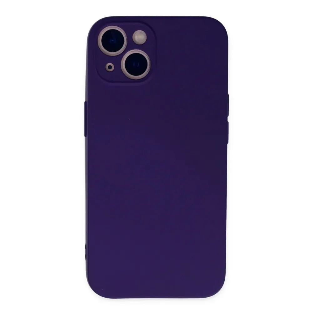 Newface Iphone 13 Mini Kılıf Nano Içi Kadife Silikon - Mor