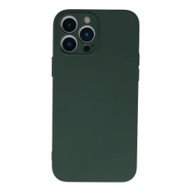 Newface Iphone 13 Pro Max Kılıf Nano Içi Kadife Silikon - Koyu Yeşil