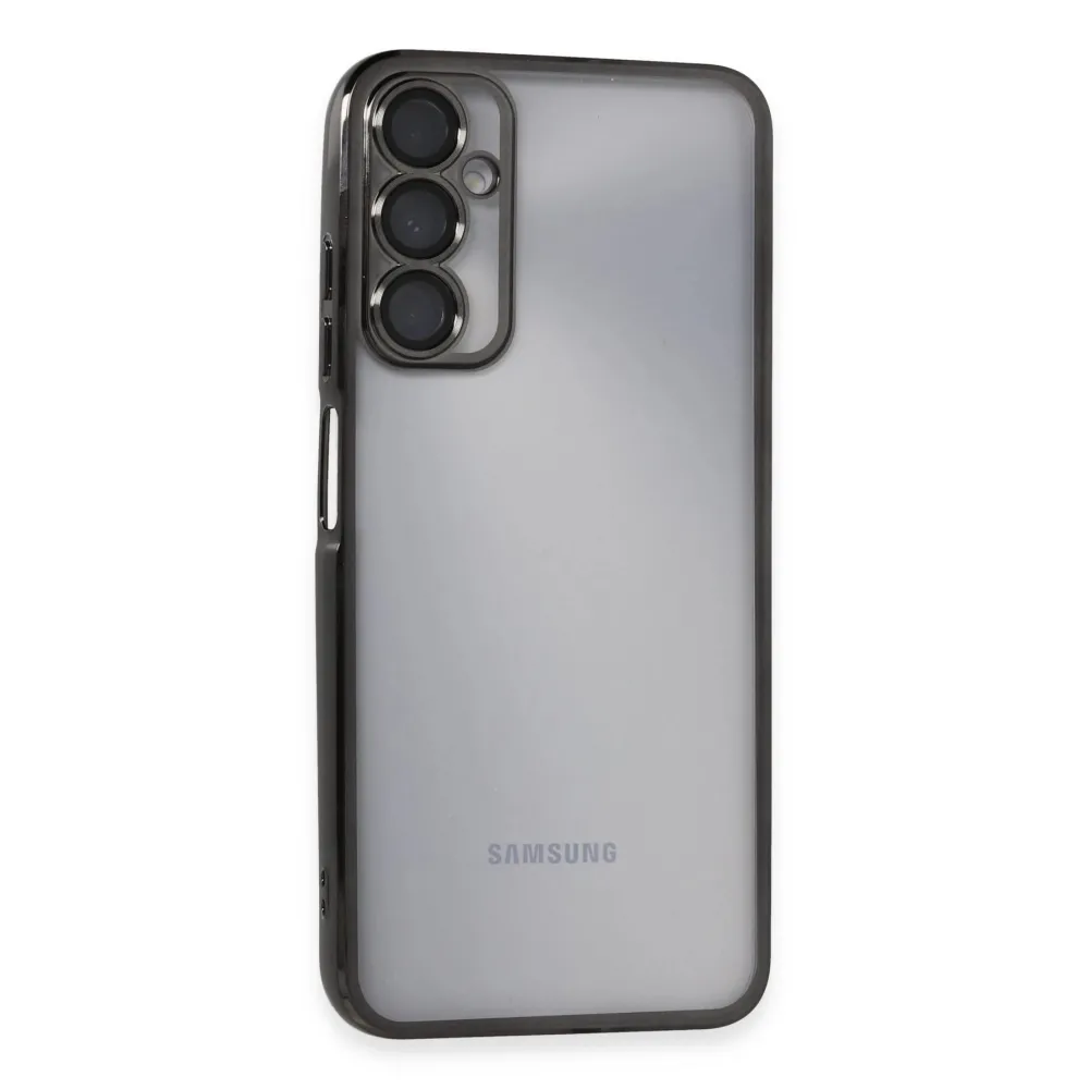 Newface Samsung Galaxy A05S Kılıf Razer Lensli Silikon - Siyah