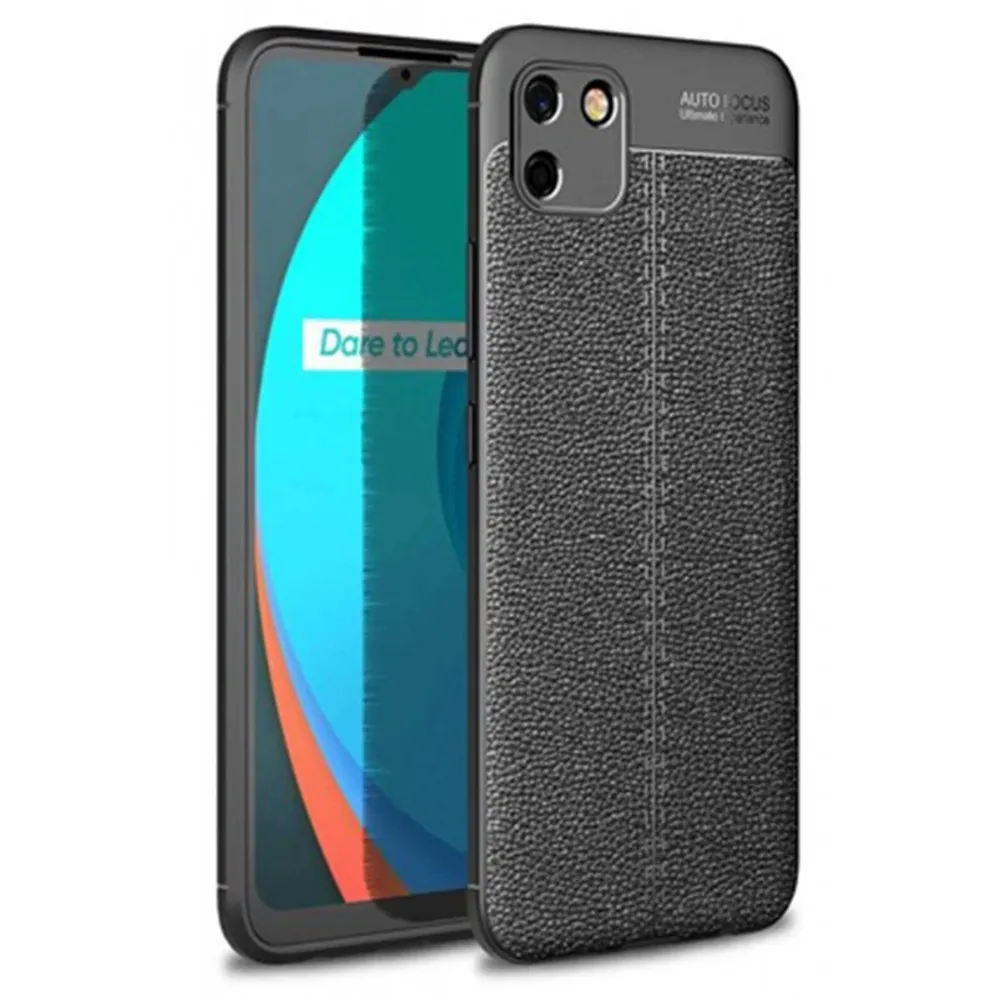Newface Realme C11 Kılıf Auto Focus Kapak - Siyah