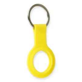 Newface Airtag Silikon Kılıf - Sarı