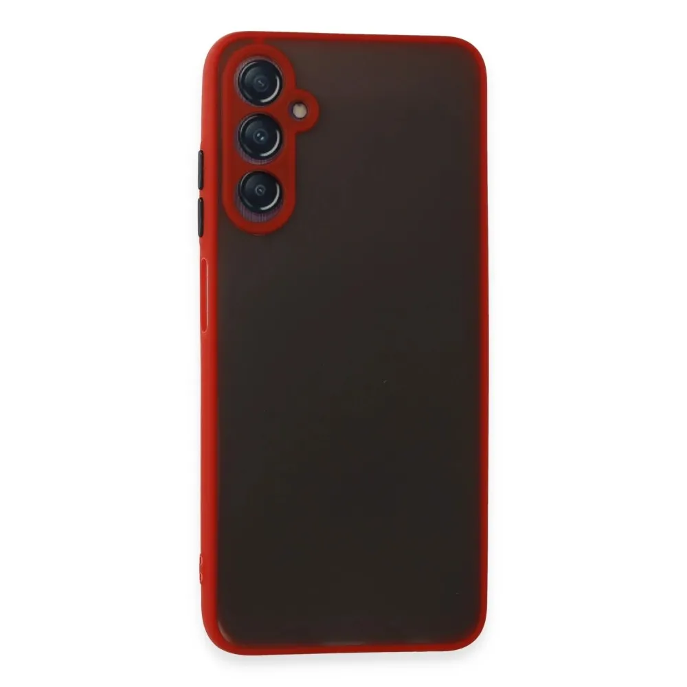 Newface Samsung Galaxy A05S Kılıf Montreal Silikon Kapak - Kırmızı