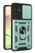 Newface Samsung Galaxy A05 Kılıf Pars Lens Yüzüklü Silikon - Yeşil