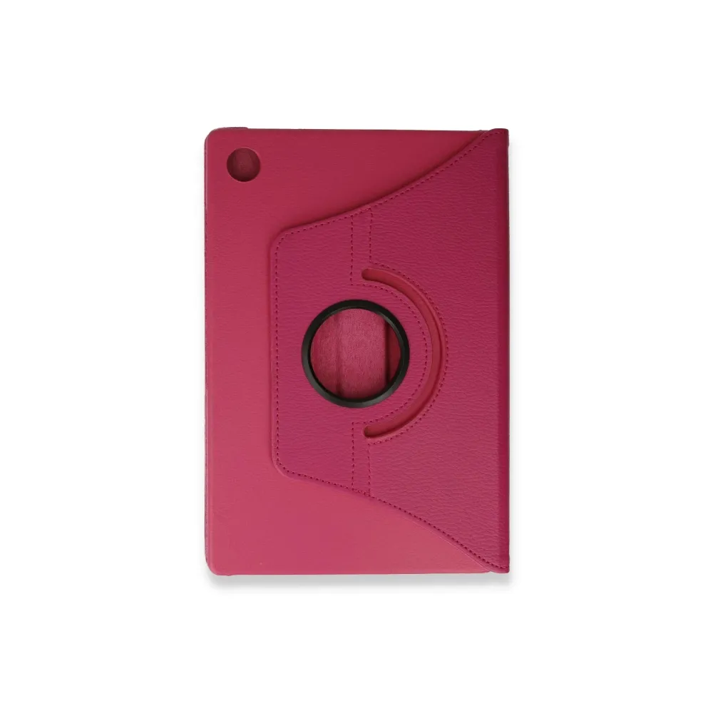 Newface Samsung Galaxy Tab A9 Plus Kılıf 360 Tablet Deri Kılıf - Pembe