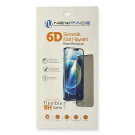 Newface iPhone 13 Pro Max 6D Mat Seramik Hayalet Nano Ekran Koruyucu