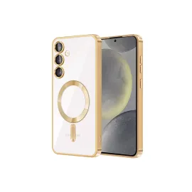 Newface Samsung Galaxy S24 Kılıf Kross Magneticsafe Kapak - Gold