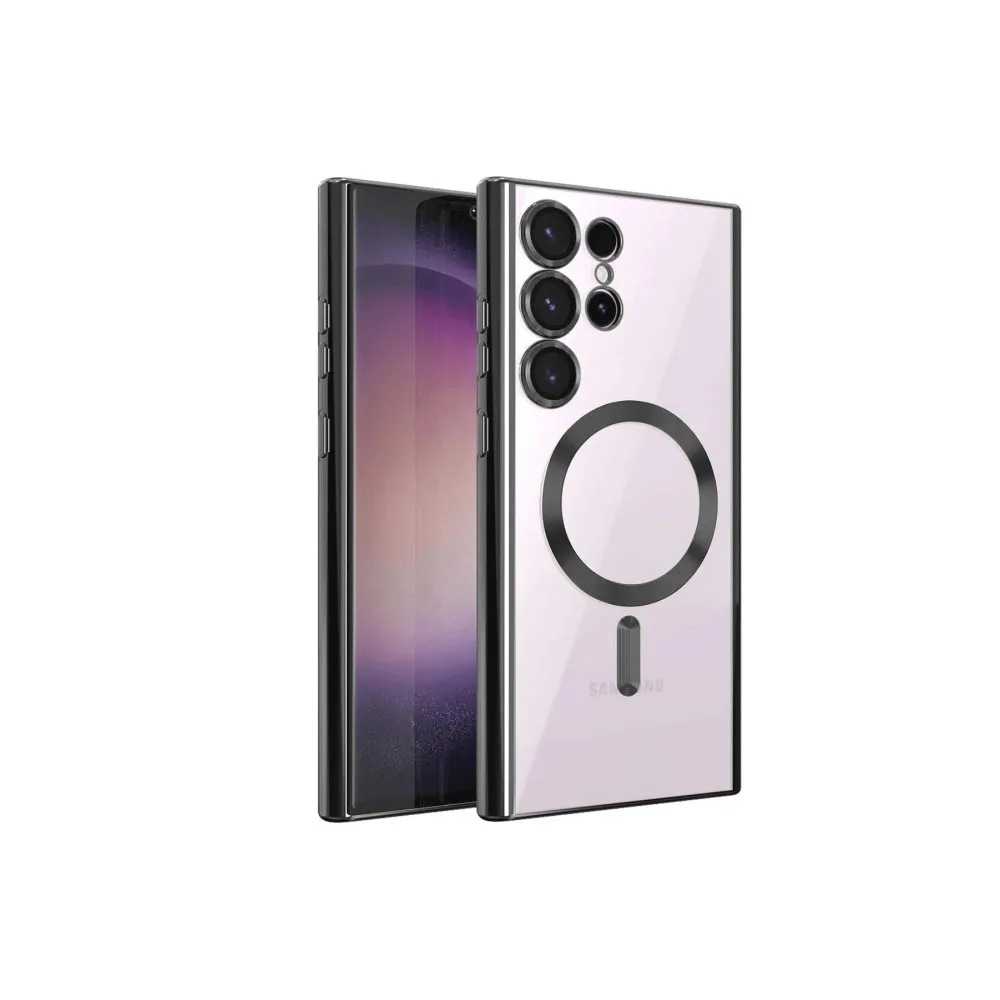 Newface Samsung Galaxy S24 Ultra Kılıf Kross Magneticsafe Kapak - Siyah