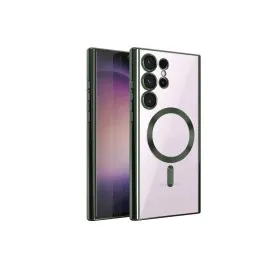 Newface Samsung Galaxy S24 Ultra Kılıf Kross Magneticsafe Kapak - Koyu Yeşil