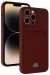 Newface Iphone 13 Pro Kılıf Kelvin Kartvizitli Silikon - Bordo