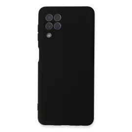 Newface Samsung Galaxy A22 Kılıf Nano Içi Kadife Silikon - Siyah