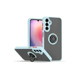 Newface Samsung Galaxy A05S Kılıf Montreal Yüzüklü Silikon Kapak - Buz Mavi