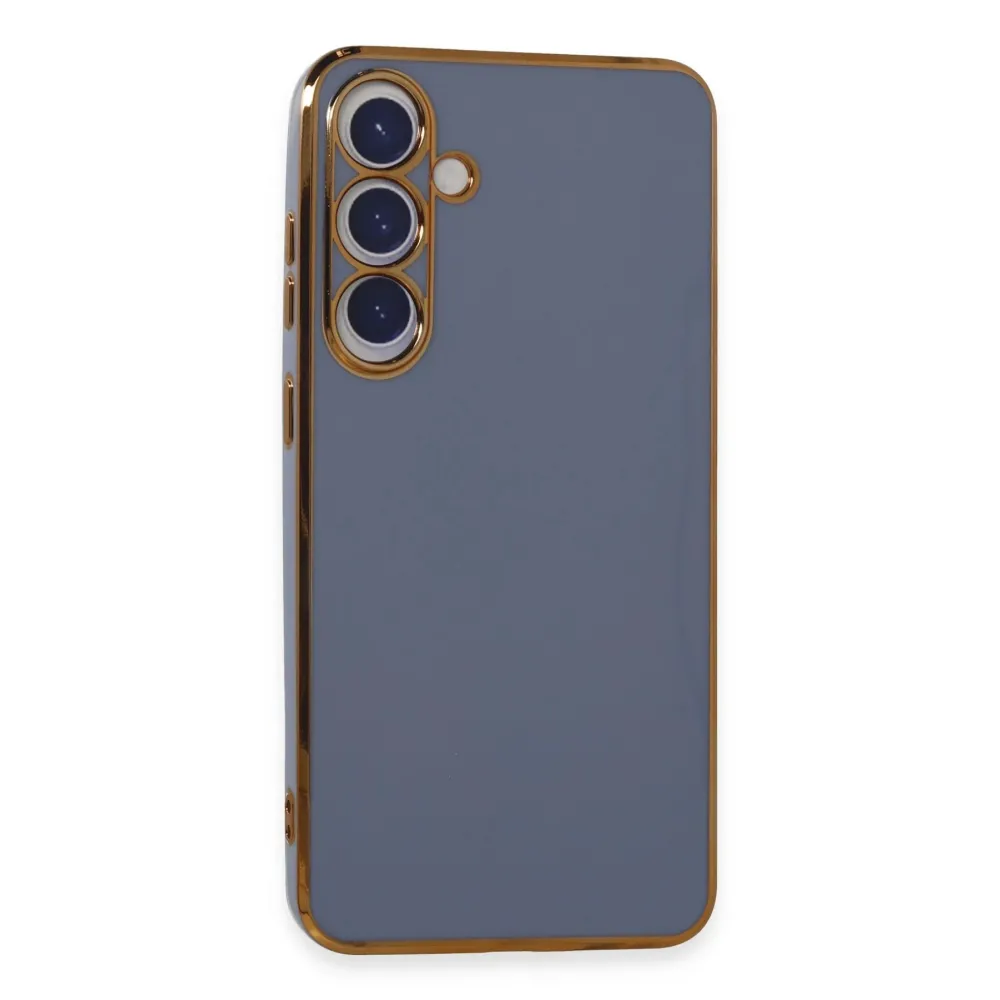 Newface Samsung Galaxy S24 Plus Kılıf Volet Silikon - Mavi